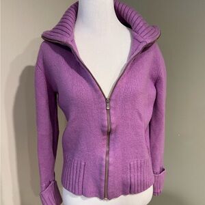 Dana Buchman Lavender Cowl Neck Sweater